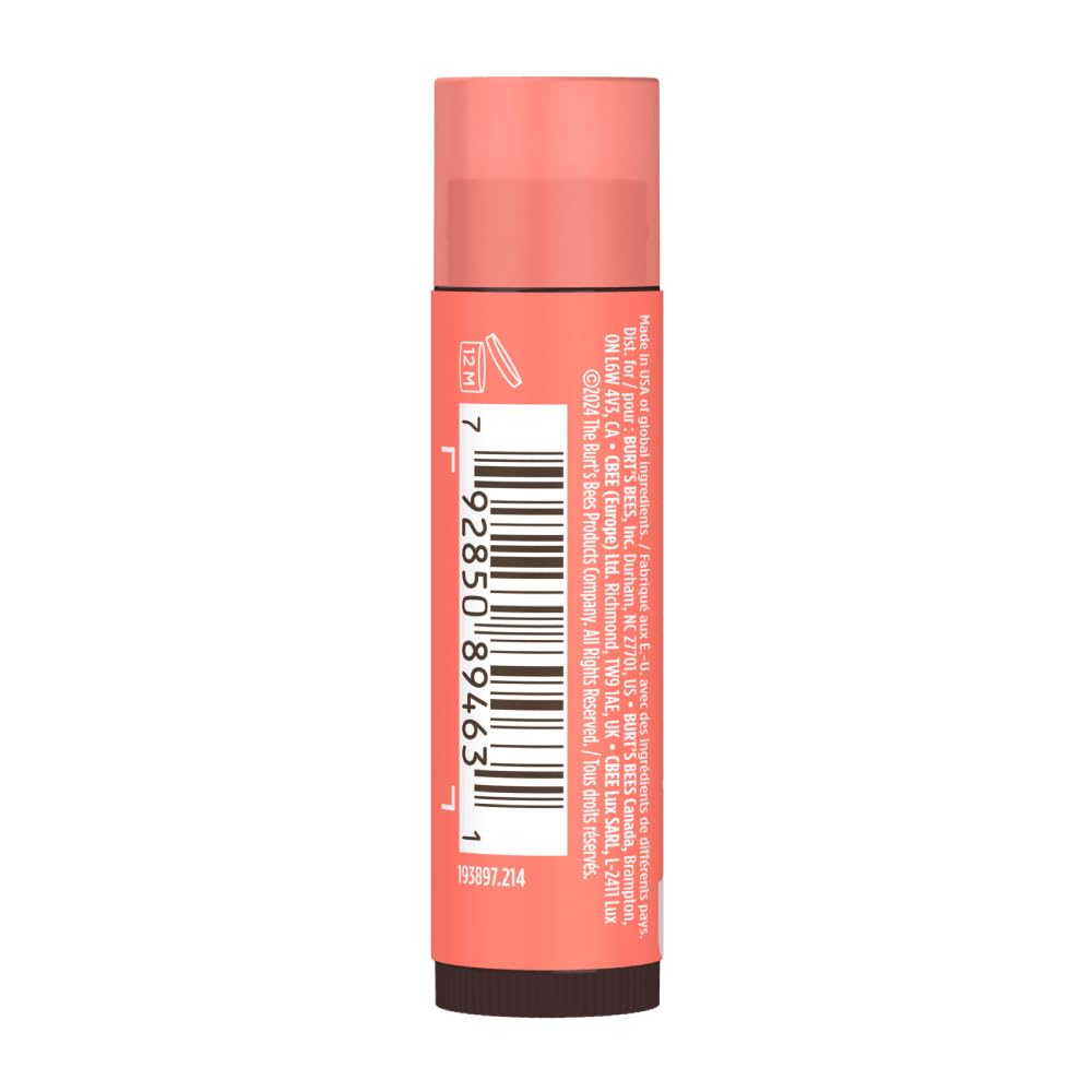 Buy now Burts Bees 100% Natural Origin Tinted Lip Balm, Zinnia with Shea Butter & Botanical Waxes - 1 Tube at indiglob india