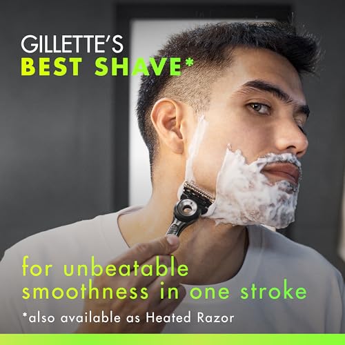 Buy now GilletteLabs with Exfoliating Bar by Gillette Razor for Men - 1 Handle, 4 Razor Blade Refills, Includes Premium Magnetic Stand at indiglob india