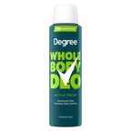 Degree Whole Body Deodorant Spray for Men, Active Fresh Scent, 4 oz