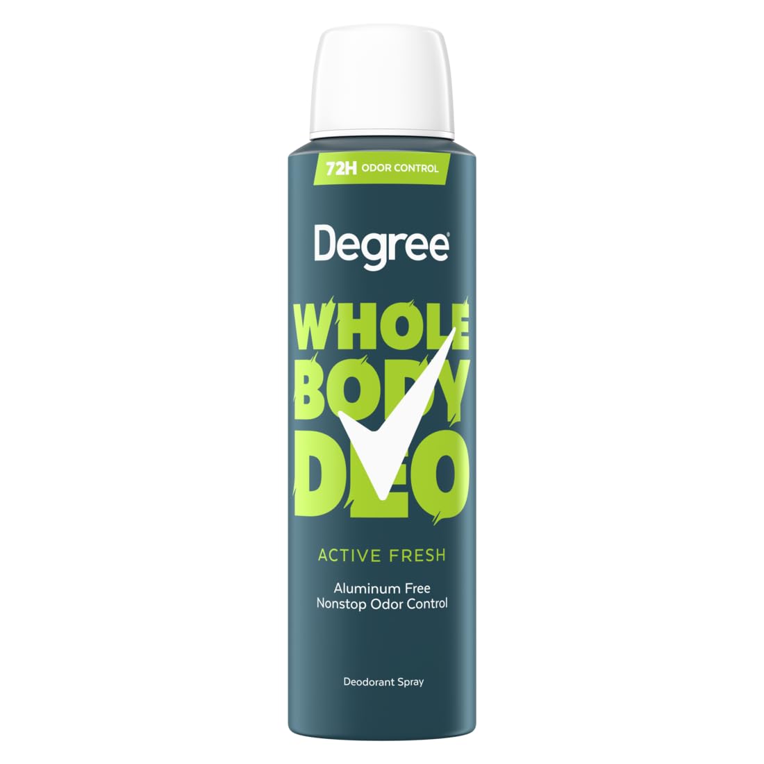 Degree Whole Body Deodorant Spray for Men, Active Fresh Scent, 4 oz