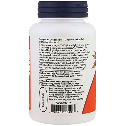 Buy now NOW TMG 1000mg, 100 Count (Pack of 2) at indiglob india