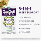 Buy now ZzzQuil Pure Zzzs Complete Sleep, Melatonin 10mg, L-Theanine, GABA, with Ashwagandha, and Magnesium, Melatonin Sleep Aid, 100 Count at indiglob india