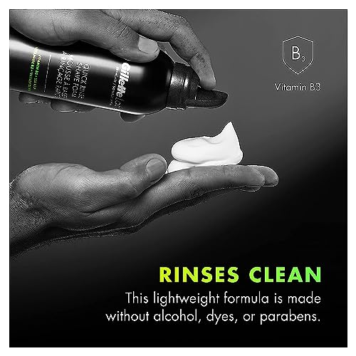 Buy now Gillette Labs Quick Rinse Lightweight Shave Foam for Men, Shaving Foam that Helps Protect the Skin, 8.1 OZ at indiglob india