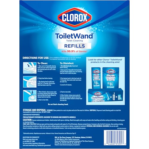 Buy now Clorox ToiletWand Toilet Cleaner Refills, Toilet brush, Rainforest Rush, 20 Count at indiglob india