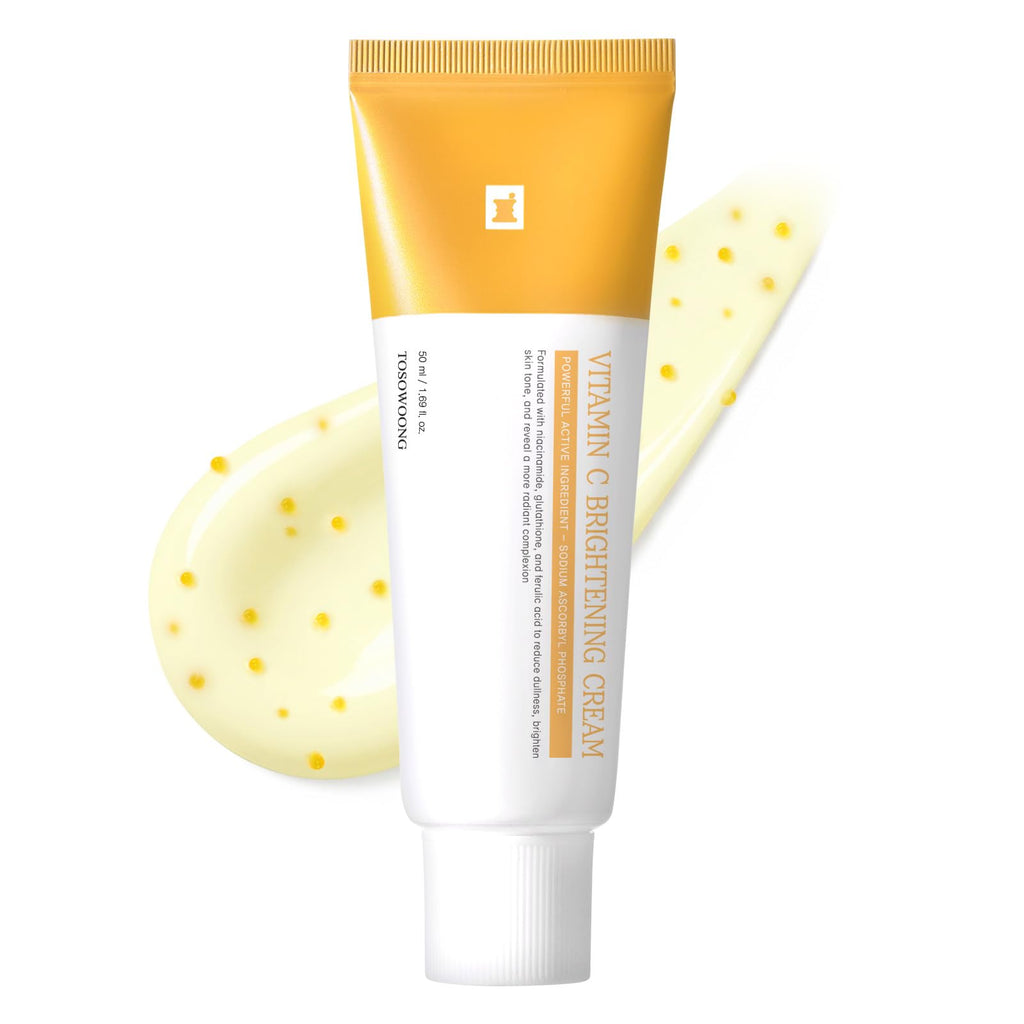 TOSOWOONG Vitamin C Brightening Cream for Even Tone & Dark Spots, Freckles
