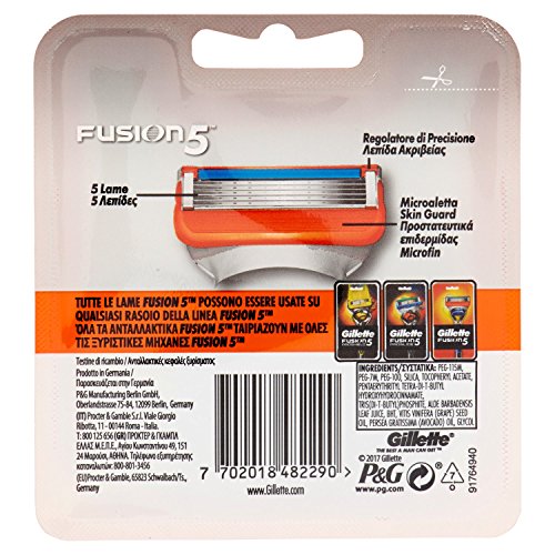 Buy now Gillette Fusion 5 Blades for Men Replacement at indiglob india