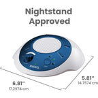 Buy now Homedics SoundSleep White Noise Sound Machine, Blue, Small Travel Sound Machine with 6 Relaxing Nature Sounds, Portable Sound Therapy for Home, Office, Nursery, Auto-Off Timer, By Homedics at indiglob india