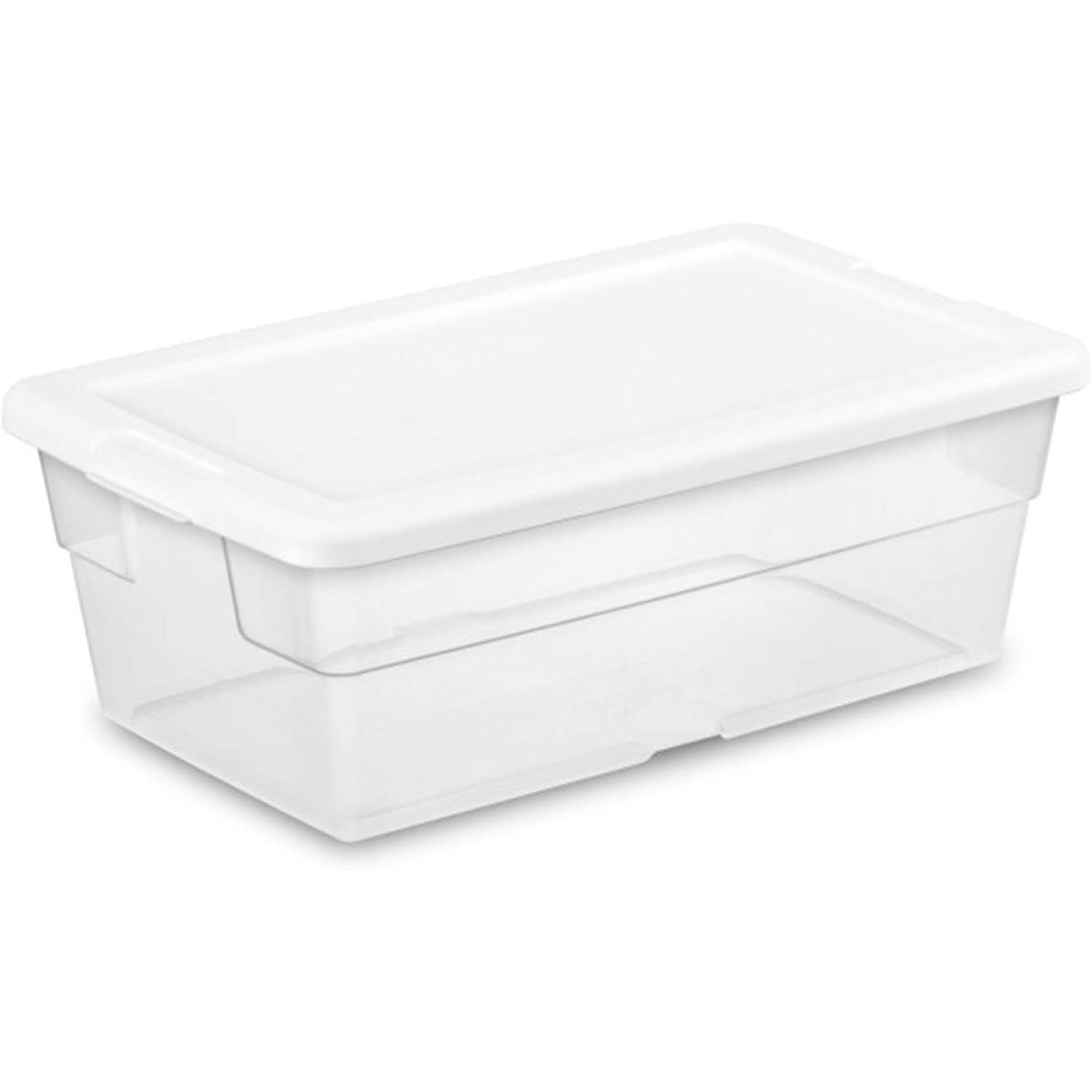 Buy now Sterilite 24-Pack 6 Quart Storage Box, Stackable Clear Plastic Bins with Snap-On Lids - Heavy-Duty Organizing Containers for Closet, Bathroom, and Office 6 Quart 48-Pack at indiglob india