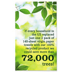 Buy now Seventh Generation 13739PK 100% Recycled Paper Towel Rolls, 2-Ply, 156 /RL, 8 RL/PK at indiglob india