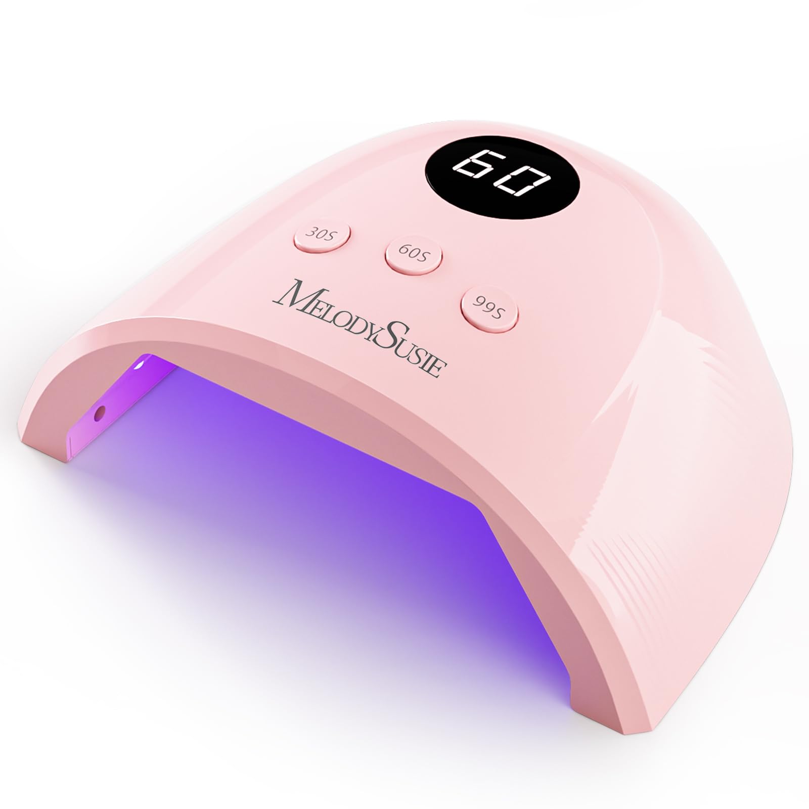 MelodySusie UV Nail Lamp P-Plus30F for Fast Curing Gel Nail Polish | 36W,3 Timer Settings,Smart Sensor,LCD Display,99s Low-Heat Mode,30 UV/LED Beads,Jelly Gel,Base Top Coat,for Beginners at Home