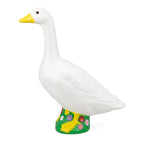 23 Inch Large Porch Goose Statue - PE Plastic Outdoor Goose Decor for Lawn, Yard, & Garden Decoration, Unique Housewarming Birthday Graduation Gifts for Women Mom Grandma