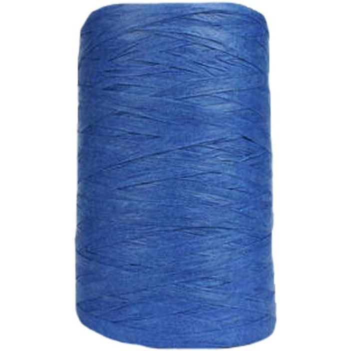 Buy now 316Yard Rayon Raffia Paper Crochet Brown Ribbon for Knit Summer Sun Hat, Beach Bag, Craft DIY Decoration Sea Blue at indiglob india