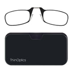 Buy now ThinOptics unisex-adult Reading Glasses + Black Universal Pod Case | Black Frames, 2.00 Strength Readers Black Frames / Black Case, 44 mm at indiglob india