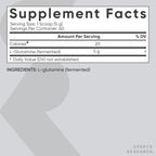 Sports Research® L-Glutamine Powder 5g, Unflavored (10.58oz) | Fermented L-Glutamine | Workout Recovery & Gut Health Support | Informed Sport, Vegan, Gluten-Free - 60 Servings