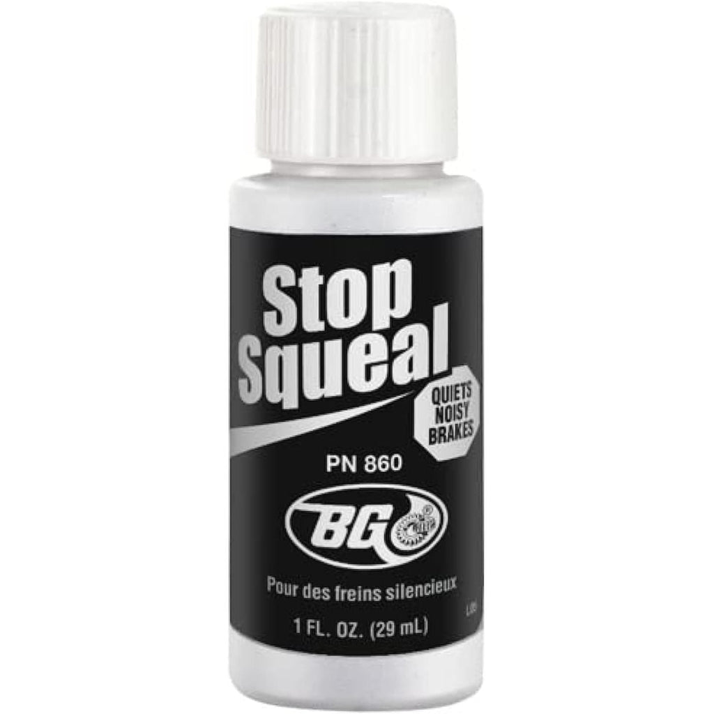 Buy now BG(0002698761) BG Stop Squeal 1fl oz - Disc Brake Quiet - Pad Anti-Squeal - Reduces Brake Noise and Grinding - Quiets Noisy Brakes, PN 860, 1 Ounces at indiglob india