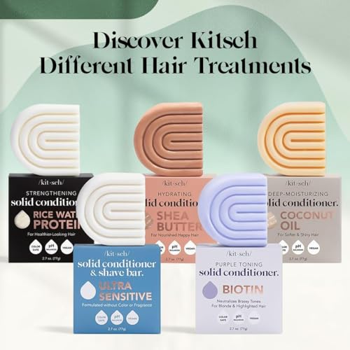 Buy now Kitsch Rosemary & Biotin Volumizing Hair Conditioner Bar for Hair Growth & Thickening â€“ Hydrating & Cleansing Hair Conditioner for Women & Men - Paraben, Silicone & Sulfate Free - Made in USA - 2.7 oz at indiglob india