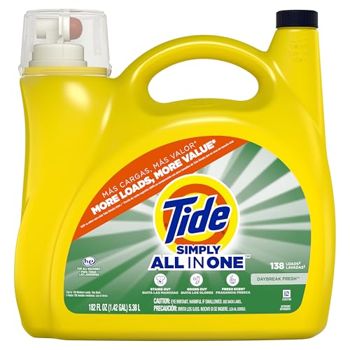 Buy now Tide Simply All-In-One Liquid Laundry Detergent, Refreshing Breeze Scent, 6 Loads, 10 fl oz at indiglob india