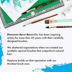 Buy now Princeton Artist Brush Neptune Series 4750 - 4-Piece Synthetic Squirrel Watercolor Paint Brush Set- Includes Aquarelle ??ƒ?� Oval Wash ?« & 2 Round Brushes Sizes 4 & 12 at indiglob india