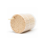 Traditional Single Point Wooden Toothpicks Made from Bamboo, Bulk Pack (500), -1 Container (500)