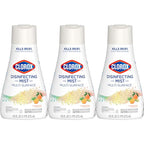 Buy now Clorox Disinfecting Mist, Lemongrass Mandarin, Household Essentials, 3 Refills, 16 Fl Oz Each at indiglob india