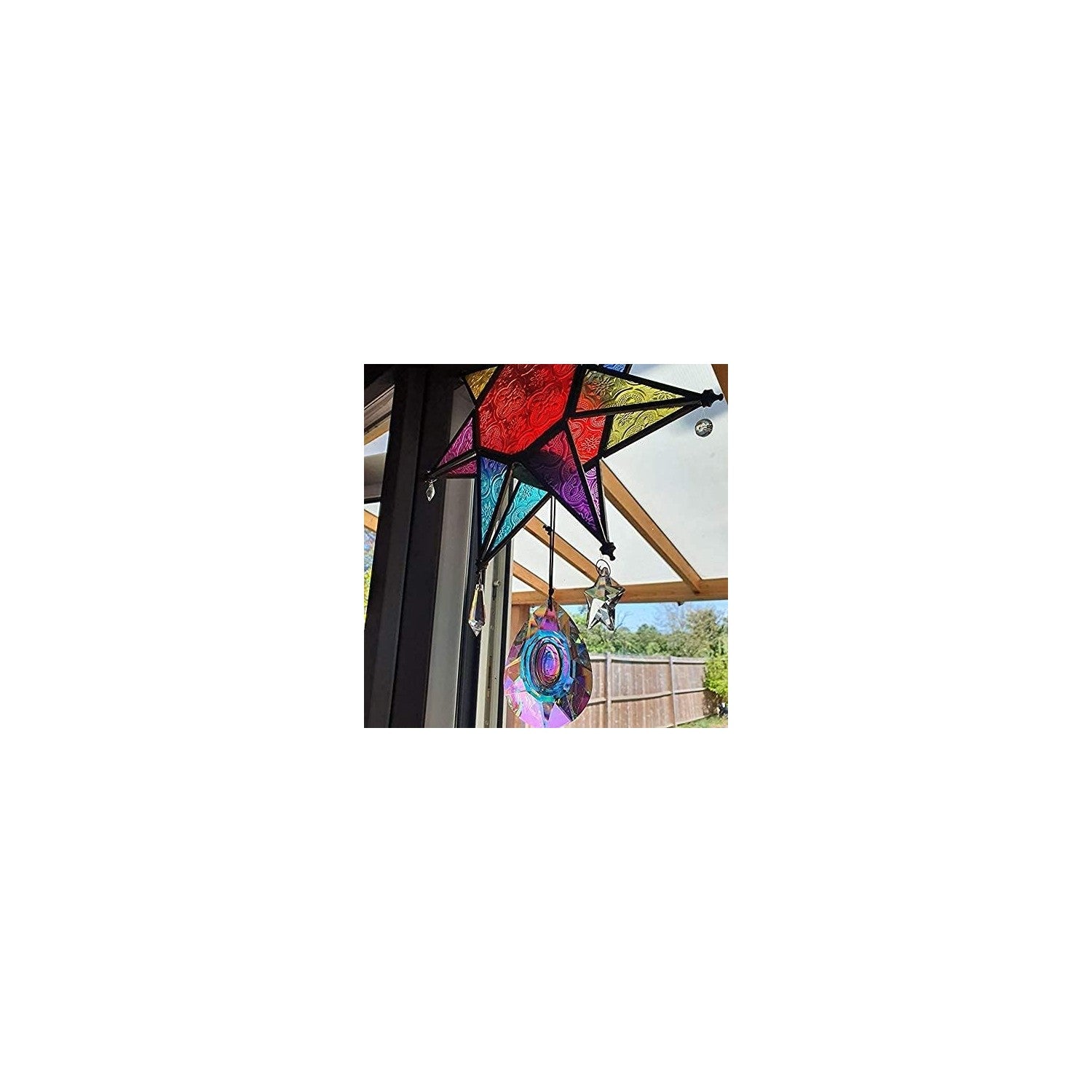 Buy now H&D HYALINE & DORA 89mm/3.5in Hanging Chandelier Crystals Prisms for Window Suncatchers Chandelier Parts Rainbow Maker Pendants at indiglob india