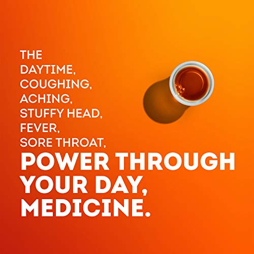 Buy now Vicks DayQuil Cold and Flu Relief Liquid Medicine, Non-Drowsy Powerful Multi-Symptom Daytime Relief for Headache, Fever, Sore Throat, Minor Aches and Pains, Nasal Congestion, Sinus Pressure, and Cough, 12 FL OZ at indiglob india