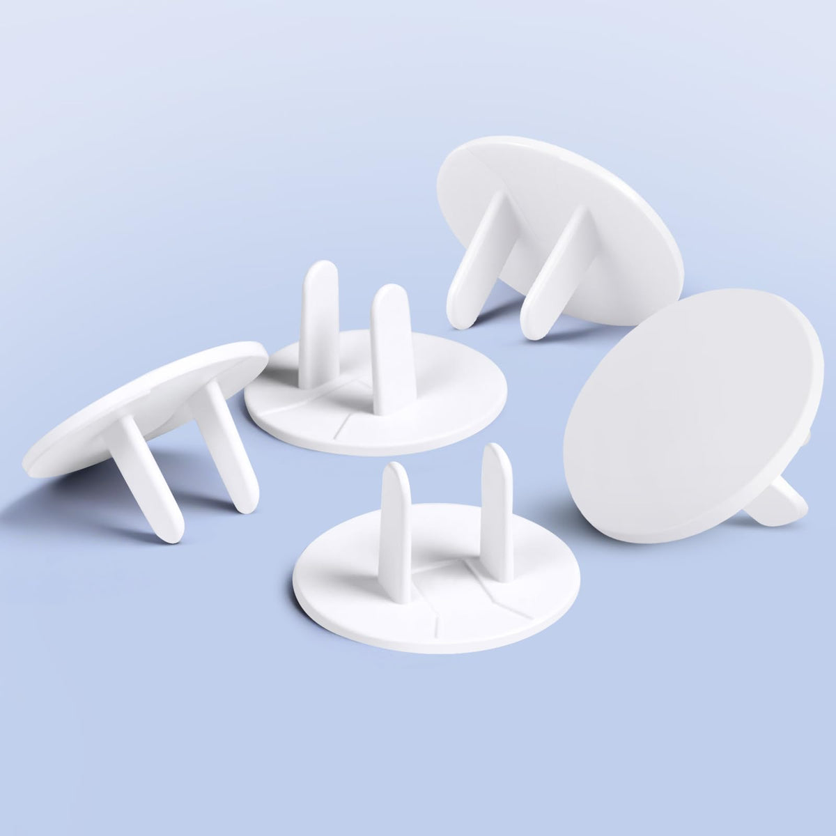 Rindion 65 Pcak Outlet Plug Covers, White Baby Proof Outlet Covers, Plastic Electrical Socket Covers for Outlets, Easy Installation, Durable and Steady Wall Plug Covers for Home and Office