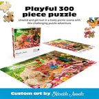 Buy now Buffalo Games - Picnic Raiders - 300 Piece Puzzle for Adults, Oversized Large Jigsaw with Easy to Grasp Pieces - Steve Read - Adorable Animals Collection at indiglob india