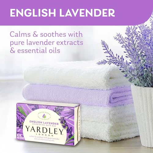 Buy now Yardley London English Lavender Naturally Moisturizing Bath Bar, 4 ounce at indiglob india