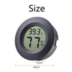 10-Pack Mini Thermometer Hygrometer, Small Digital Electronic Temperature Humidity Meters Gauge Indoor LCD Display for Greenhouse, Garden, Cellar, Fridge, Mason Jar