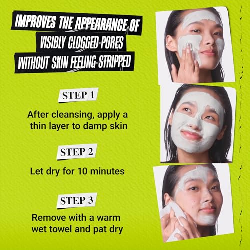 Buy now Kiehl's Rare Earth Pore Minimizer Face Mask, with Bentonite and Amazonian White Clay and Allantoin, Oil Absorbing Facemask for Normal to Oily Skin - 4.2 fl oz at indiglob india