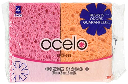 Buy now O-Cel-O Handy Sponges, Assorted Colors(Packaging May vary), 4 Count, pack of 4 at indiglob india