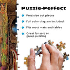 Buy now Buffalo Games - 500 Piece Jigsaw Puzzle Angelo Bonito Autumn Lake House, Made in USA, Premium Recycled Board, Full-Color Poster at indiglob india