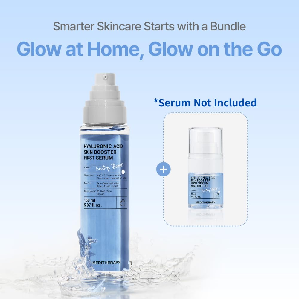 MEDITHERAPY Refillable Empty Mist Spray Bottle 1.01 fl. oz. (Serum Not Included)