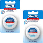 Buy now Oral-B Essential Floss, Waxed, Unflavored, 54 Yards (50 meters) - Pack of 2 at indiglob india