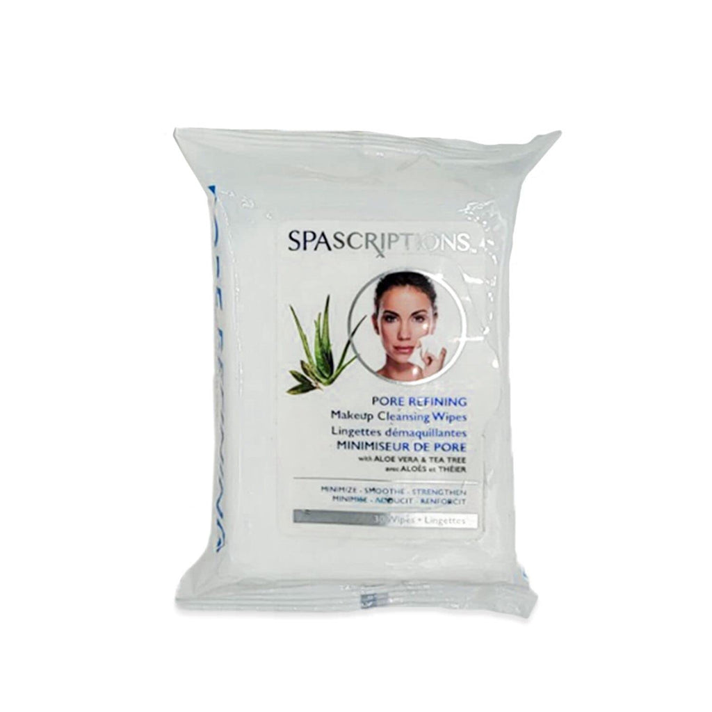 Buy now Spascriptions™ Anti-Aging, Brightening, Moisturizing & Pore Refining Towelettes Removes Waterproof Makeup, Revives with Collagen, Vitamin C, Coconut Oil, and Aloe Hypoallergenic, 120 Ct. 4 Pack at indiglob india