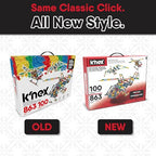 Buy now K'NEX - 100 Model Building Set ‚ 863 Pieces, STEM Building, Kid Construction Set‚ Ages 7+ at indiglob india