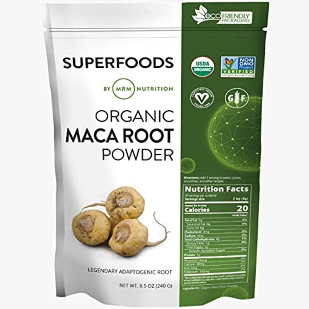 Buy now MRM Nutrition Organic Maca Root Powder | Superfoods | Adaptogen | Gluten-Free + Vegan | 40 Servings Default at indiglob india