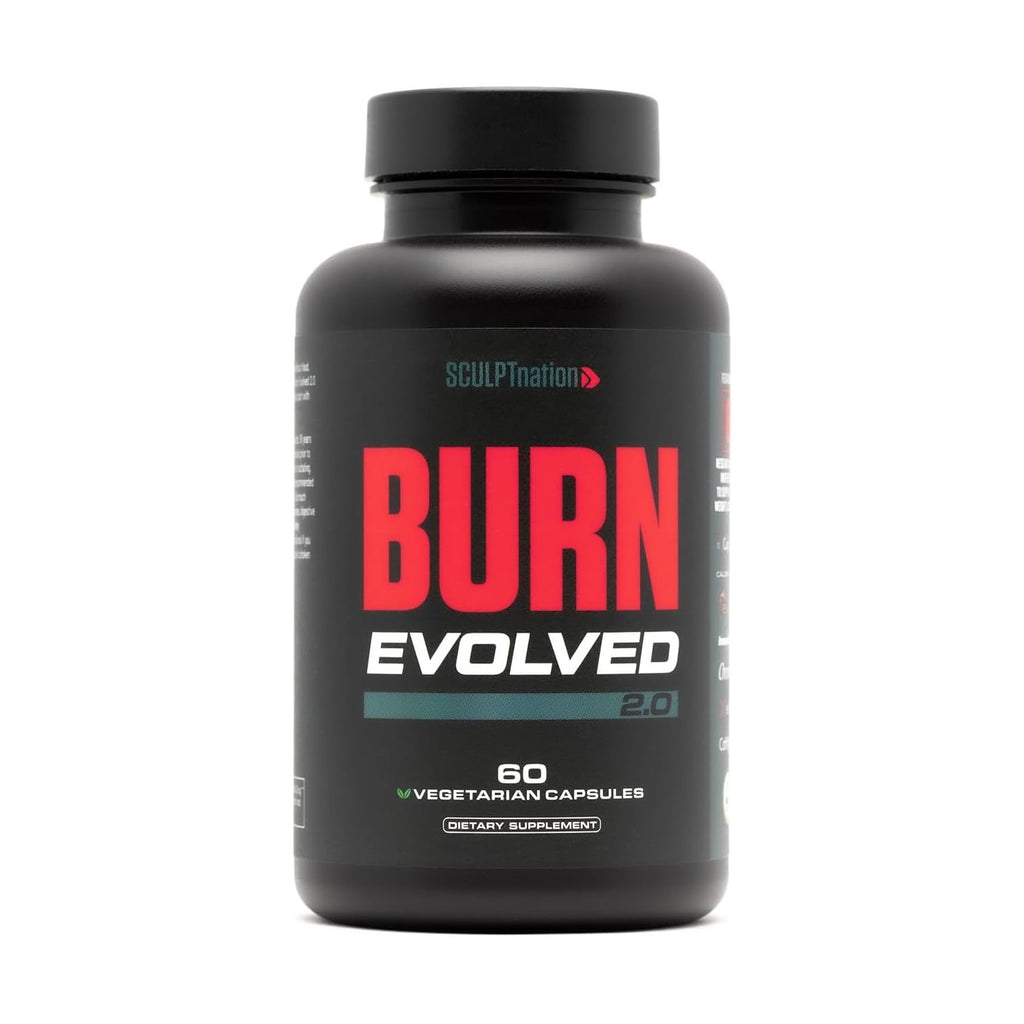 Sculpt Nation by V Shred Burn Thermogenic Fat Burner for Men & Women - Daytime Fat Burner Metabolism Booster - Premium Capsimax Cayenne Pepper, Chromax, Patented Ingredients - 60 Natural Veggie Pills