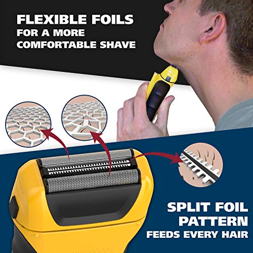 Buy now Wahl Lifeproof Lithium Ion Foil Shaver Æ’?? Waterproof Rechargeable Electric Razor with Precision Trimmer for MenÆ’??s Beard Shaving, Trimming, & Grooming with Quick Charge Æ’?? Model 7061-100 at indiglob india
