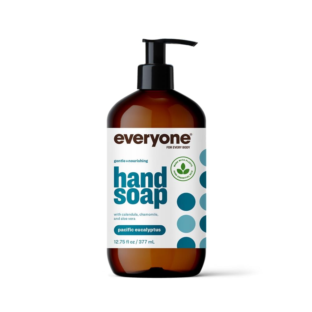 Everyone Liquid Hand Soap, 12.75 Ounce (Pack of 1), Pacific Eucalyptus, Plant-Based Cleanser with Pure Essential Oils