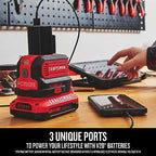 Buy now CRAFTSMAN V20 Charger, Power Inverter, Charging Ports for Type-C, Type-A, and AC, 150 Watts, Bare Tool Only (CMCB1150B) at indiglob india