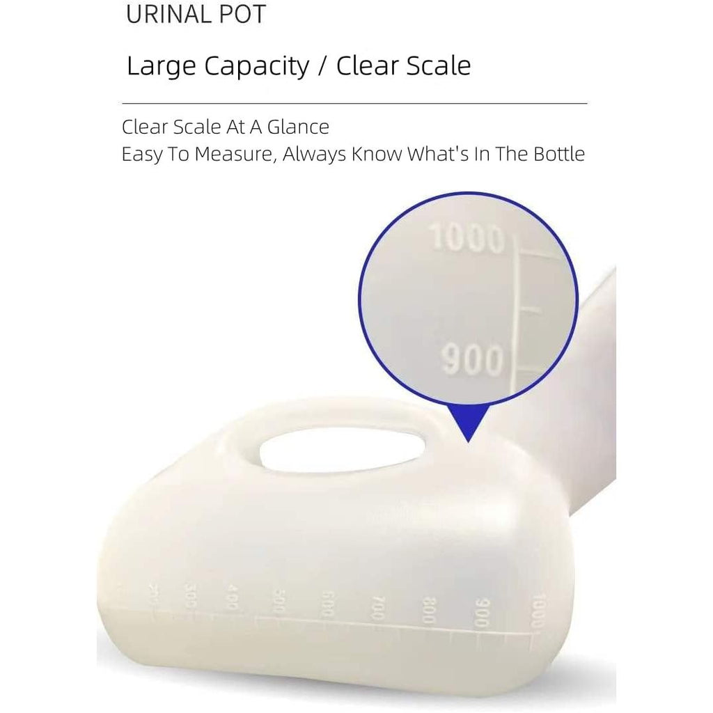 Buy now Portable Urinal, Urinals for Men Spill Proof, 34oz /1000ml Urinal for Car,Travel Urinals for Men and Women at indiglob india