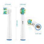 Toothbrush Replacement Heads Refill for Oral Electric Toothbrush Pro 1000 Pro 3000 Pro 5000 Pro 7000 Vitality Floss Action,8 Count with Covers