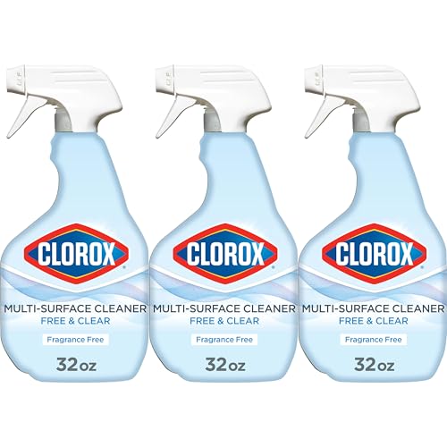Buy now Clorox Free & Clear Multi Surface Cleaner, Spray Bottle, Fragrance Free, 32 Fluid Ounces, Pack of 3 at indiglob india