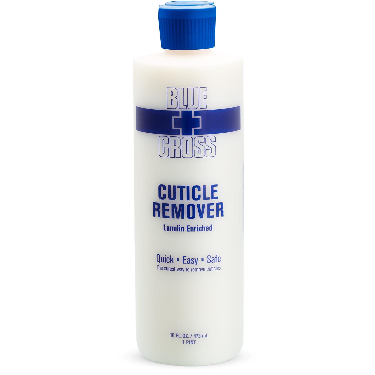 Blue Cross Cuticle Remover & Softener with Lanolin for Nails, 6 oz | Hydrating Treatment for Dry Cuticles & Hangnails, Milk Beauty, 100 Acetone Manicurist Nail Acetone, Soaking Nail Protein Bond