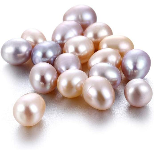 Buy now 50Pcs Freshwater Cultured Pearl, Natural Oval Oyster Pearls Beads, Necklace Bracelet Earring Jewelry Making Supplies, Fun Gift for Women, Pearl Party, No Hole (Around 8mm) at indiglob india