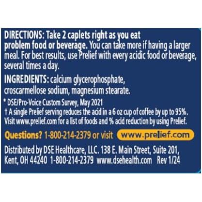 Buy now Prelief Acid Reducer Caplets Dietary Supplement, 120 Count at indiglob india