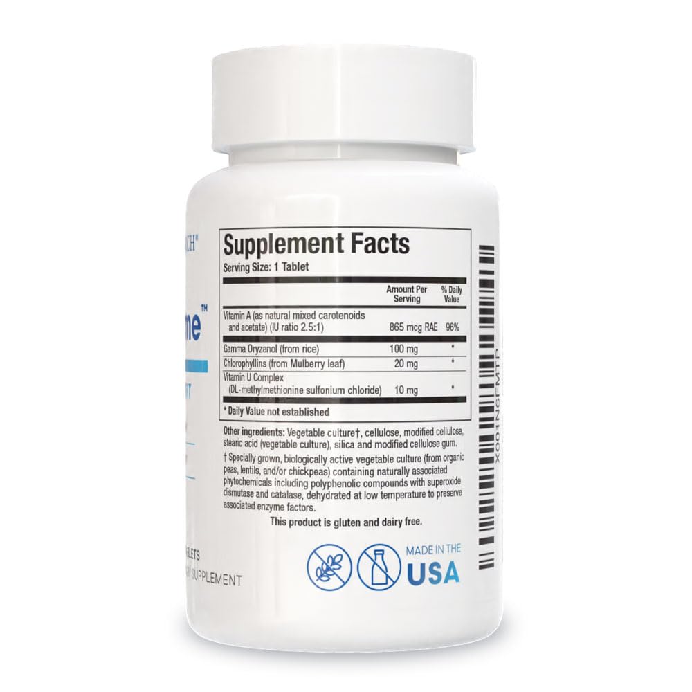 BIOTICS RESEARCH Gastrazyme™ Vitamin U Complex, Gamma Oryzanol 90 Tablets