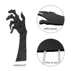 Anditoy 5 Pack Halloween Black Hands Yard Signs with Stakes Scary Silhouette Halloween Decorations for Outdoor Yard Lawn Garden Decor
